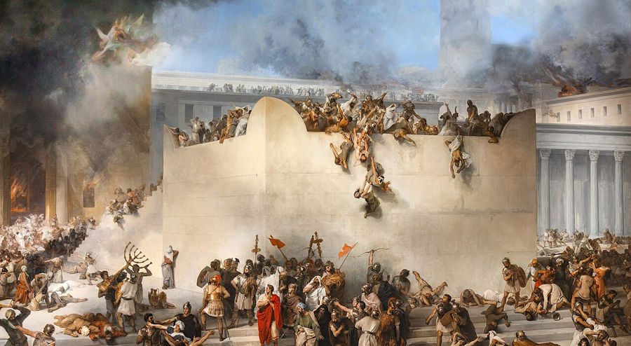 Fra​ncesco Hayez: ​La distruzione del tempio di Gerusalemme