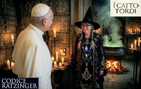 Illusztráció Andrea Cionci&nbsp;HOW IS IT POSSIBLE that Pope Francis meets the pro-abortion "PRIESTESS" Patti Smith? Hmm, interes... című videójából​​